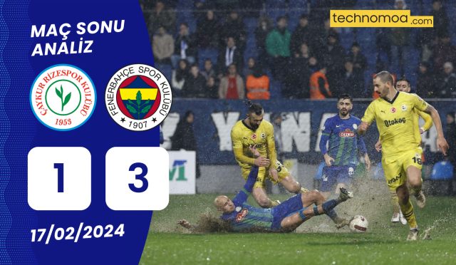 ÇAMURLU ZEMİN: TEMİZ 3 PUAN | Çaykur Rizespor 1-3 Fenerbahçe