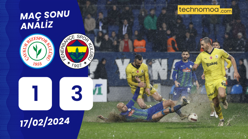 ÇAMURLU ZEMİN: TEMİZ 3 PUAN | Çaykur Rizespor 1-3 Fenerbahçe