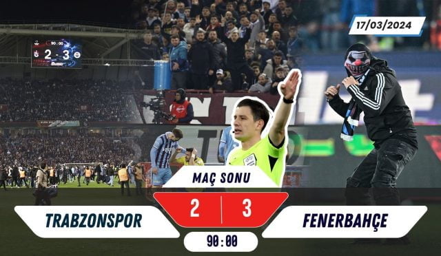 Trabzonspor 2-3 Fenerbahçe Maç Sonu | ÖZET | Olaylı Maç