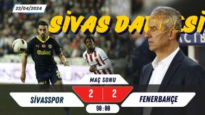 Fenerbahçe, Trendyol Süper Lig'in 33. haftasında EMS Yapı Sivasspor'a konuk oldu ve 2-2'lik beraberlikle sahadan ayrıldı.